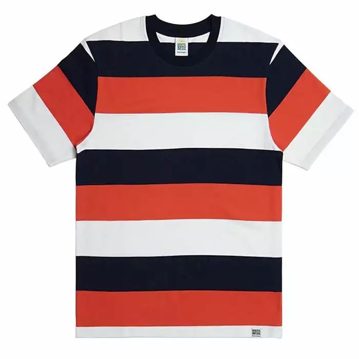 BLOCK PIQUE SS T SHIRT Red 1 BLOCK PIQUE SS T SHIRT Red