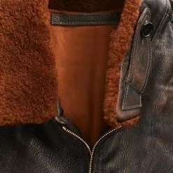 SHEARLING LEATHER JACKET Black / Brown 9 SHEARLING LEATHER JACKET Black / Brown -clothing Shop 24111 5 1800x1800