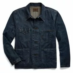 INDIGO DENIM WORK JACKET Mayhews Wash