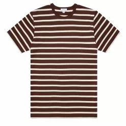 CLASSIC CREW NECK BRETON T-SHIRT Cocoa / Ecru