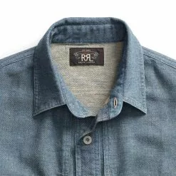 LINEN COTTON TWILL OVERSHIRT Indigo -clothing Shop 24814 3 1800x1800