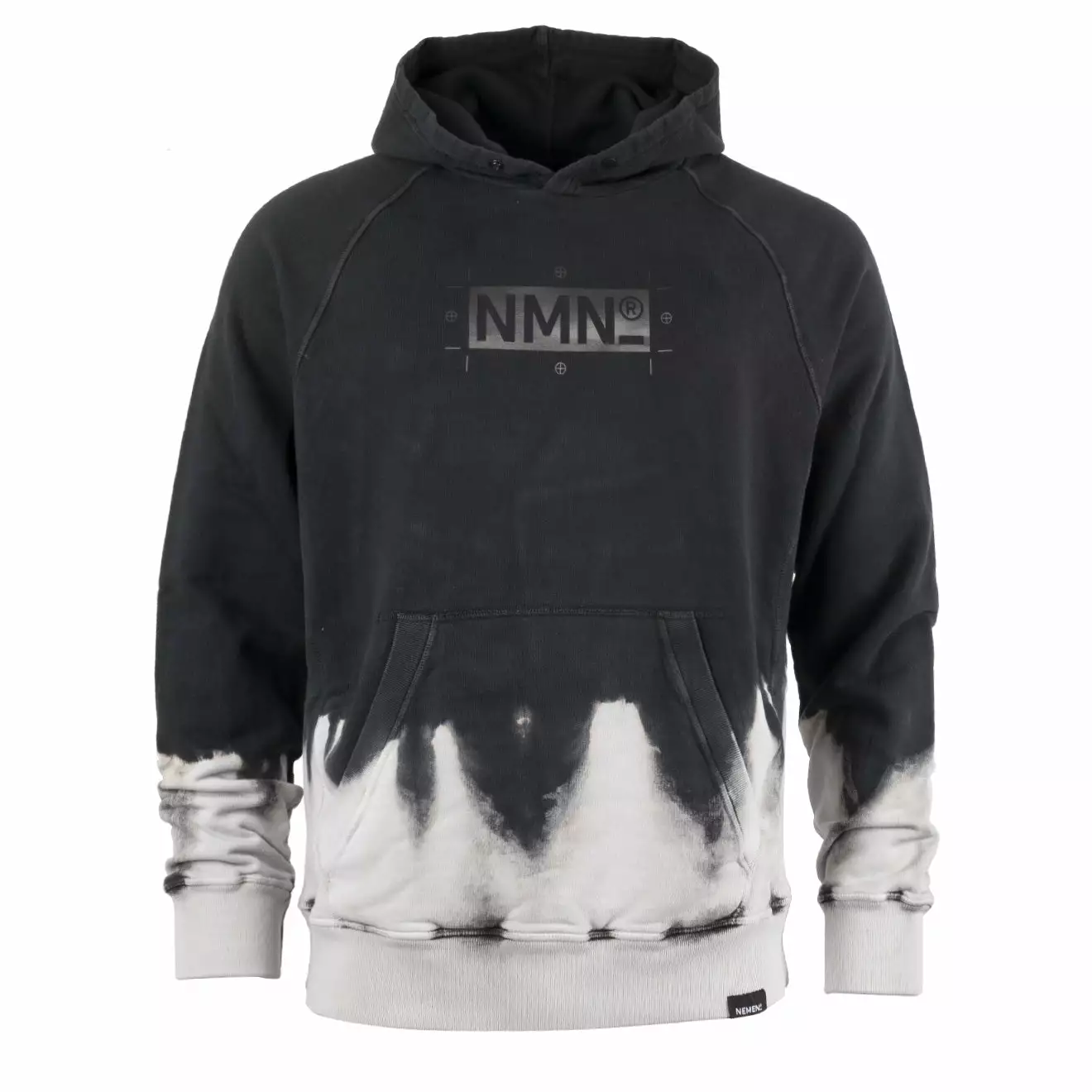 GEM DISCHARGED HOODY Black 1 GEM DISCHARGED HOODY Black