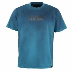 VENSE SPRAYED T-SHIRT Cyan Indigo
