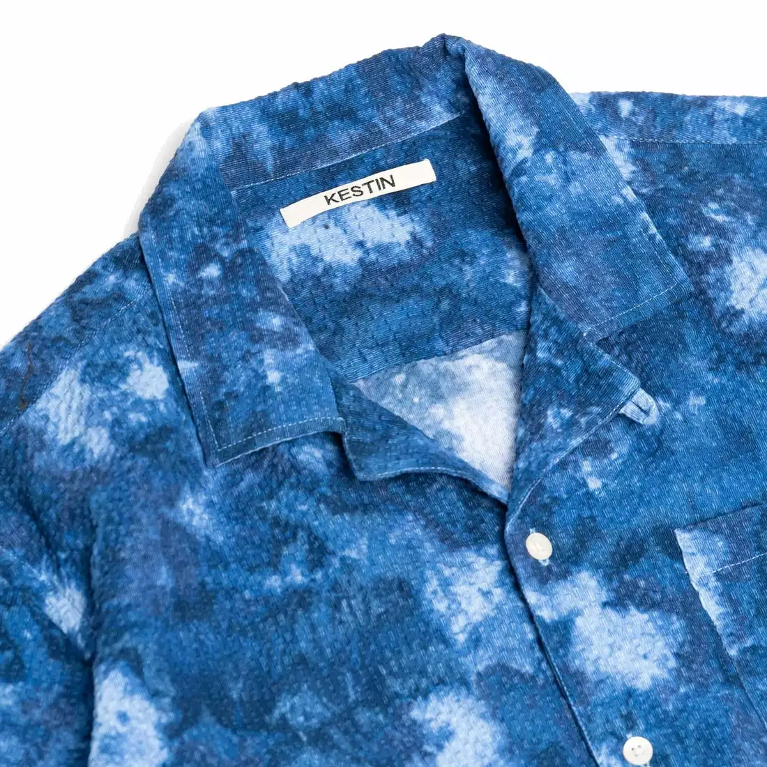 CRAMMOND SS SHIRT Blue Marble 3 CRAMMOND SS SHIRT Blue Marble - Image 3