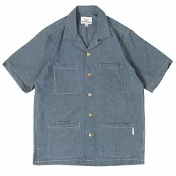 FIVE POCKET ISLAND SHIRT Chambray Blue