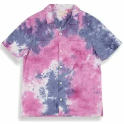 MAUI SHIRT Tie Dye Pink / Navy