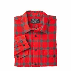 LIGHTWEIGHT ALASKAN GUIDE SHIRT Red Char Plaid -clothing Shop Filson Lightweight Alaskan Guide Shirt Red Charcoal Plaid 3 1800x1800