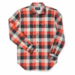 TWIN LAKES SPORT SHIRT RED / BLACK / CREAM RdBlkCrm
