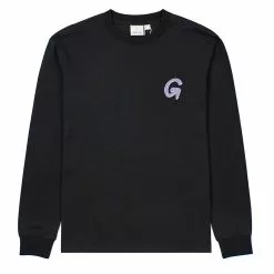 SWIRL L/S TEE Black