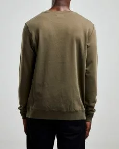 CREW SWEATSHIRT Olive -clothing Shop Left Hand Crew Sweatshirt Olive 4 1800x1800