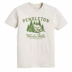 CAMPSITE GRAPHIC TEE Sand / Green