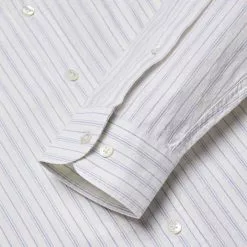 MAO SUAVE SHIRT White / Grey Stripe -clothing Shop Portuguese Flannel Mao Suave Shirt White Grey Stripe 25186 3 1800x1800