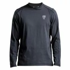 L/S SLOGAN TEE Black